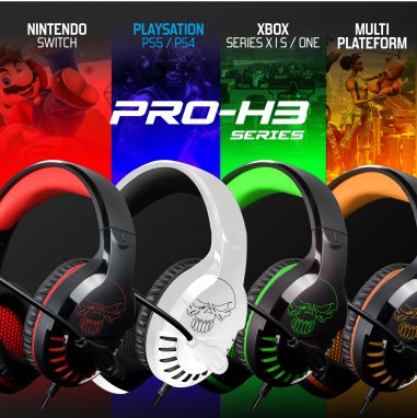 EAN 3700104424845 - Spirit of Gamer PRO-H3 PLAYSTATION EDITION Auriculares Alámbrico Diadema Juego Negro, Blanco imagen 5