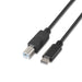 EAN 8436574700534 - AISENS A107-0054 cable USB USB 2.0 2 m USB C USB B Negro imagen 1