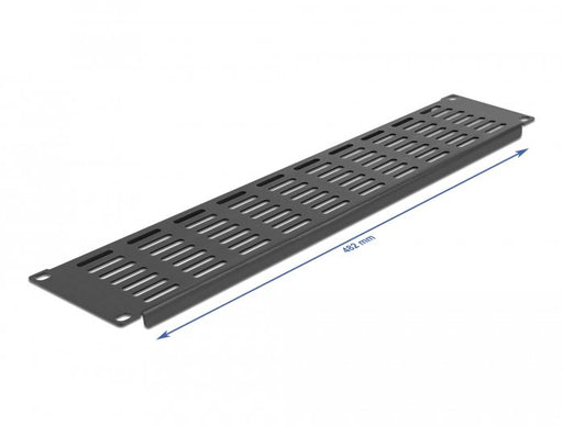 EAN 4043619666805 - DeLOCK 66680 accesorio de bastidor Panel ciego de relleno para rack con ventilación y bisagras (2U) imagen 2