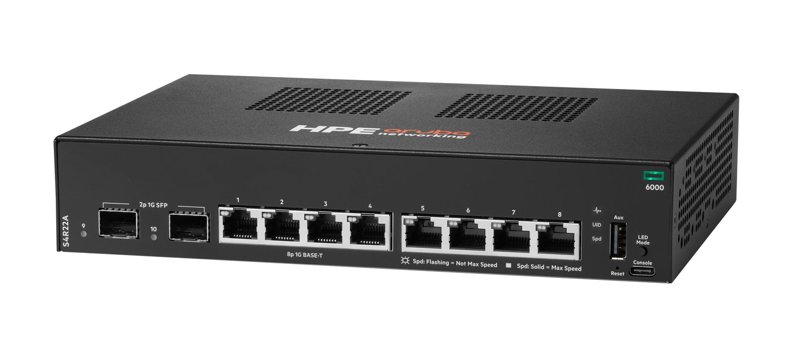 EAN 0190017749358 - HPE Aruba Networking CX 6000 8p 10M/100M/1G 2p SFP 1G Switch imagen 2