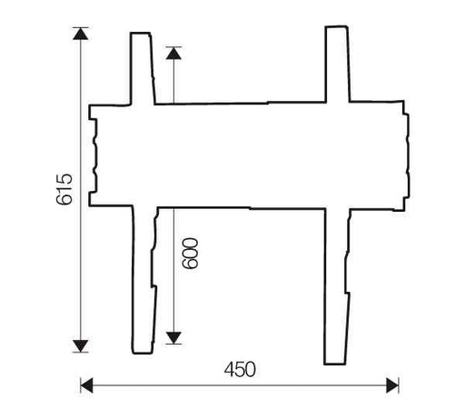 EAN 8016677061659 - ITB OM06165 soporte para TV 132,1 cm (52") Negro imagen 2