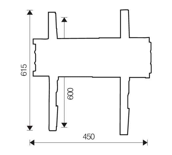 EAN 8016677061659 - ITB OM06165 soporte para TV 132,1 cm (52") Negro imagen 2