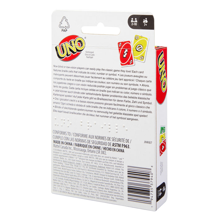 EAN 0194735379408 - Games UNO Braille Juego De Cartas Perder las cartas imagen 6