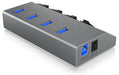 EAN 4250078164883 - ICY BOX IB-HUB1405 USB 3.2 Gen 1 (3.1 Gen 1) Type-B 5000 Mbit/s Antracita imagen 7