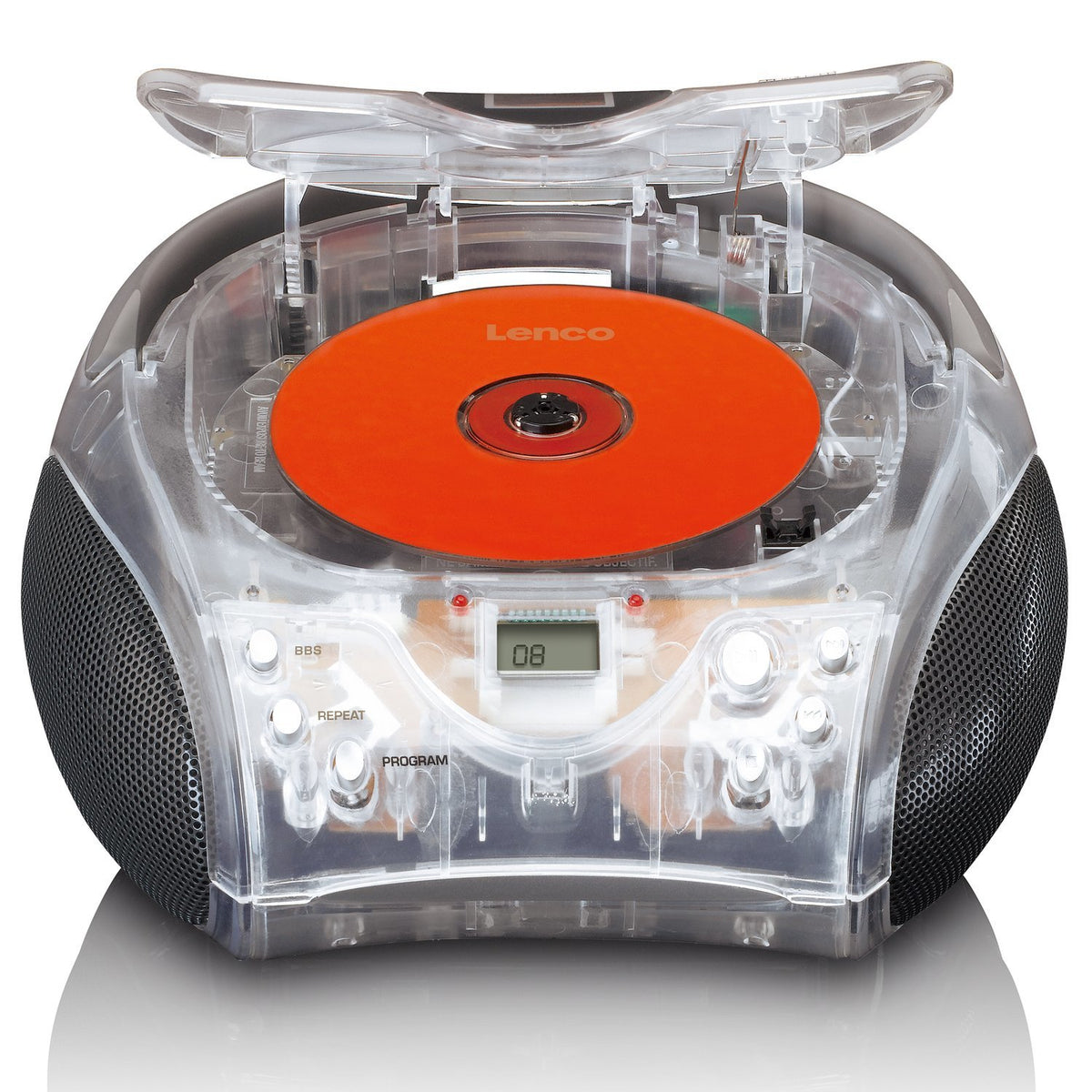 Lenco Scd-24tr Radio Portátil Digital Transparente — InpexOpcion