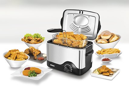 EAN 4011689586156 - Unold 58615 freidora Sencillo Independiente 1200 W Negro, Acero inoxidable imagen 6