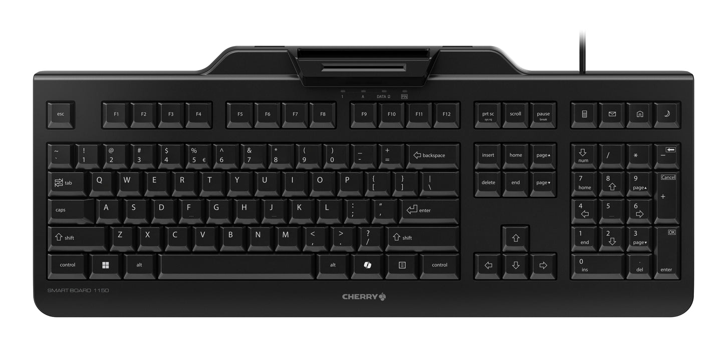 EAN 4025112122811 - CHERRY Smart Board 1150 teclado Oficina USB QWERTY Internacional de EE.UU. Negro imagen 1