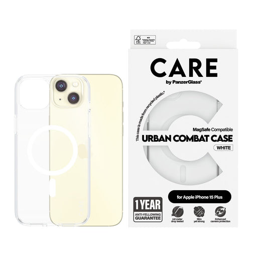 EAN 5715685005541 - PanzerGlass CARE™ by ® Urban Combat Case Transparent w. White MagSafe iPhone 15 Plus funda para teléfono  imagen 2