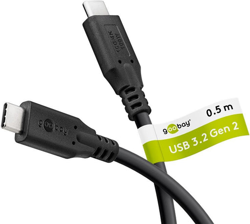 EAN 4040849741999 - Goobay 74199 cable USB USB 3.2 Gen 1 (3.1 Gen 1) 0,5 m USB C Negro imagen 1