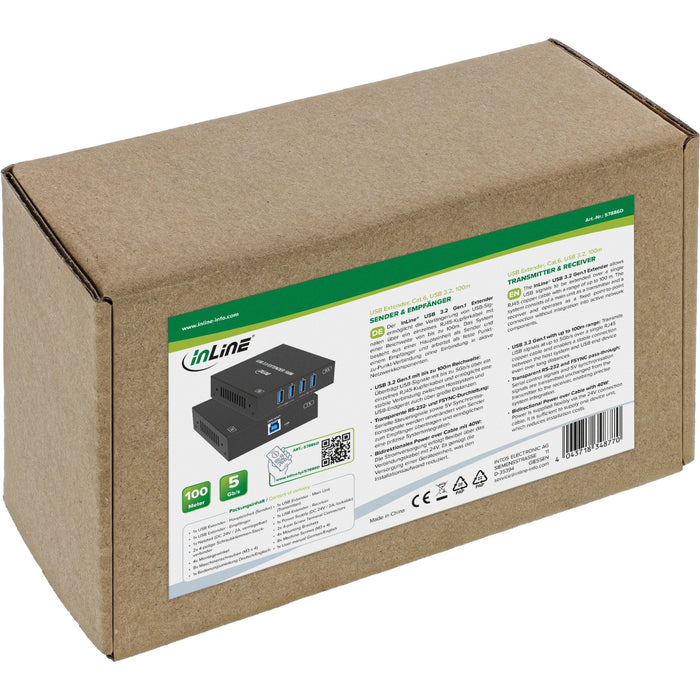 EAN 4043718348770 - InLine 57886D extensor audio/video Negro imagen 6