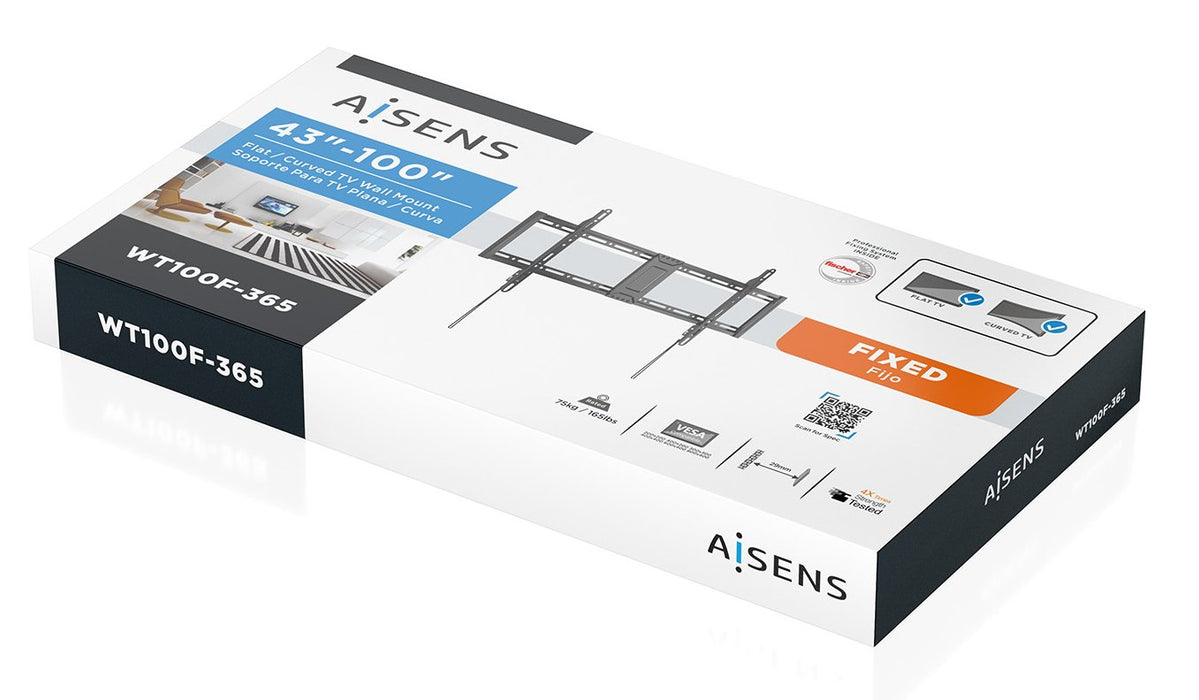 EAN 8435739902998 - AISENS WT100F-365 soporte para TV 2,54 m (100") imagen 6
