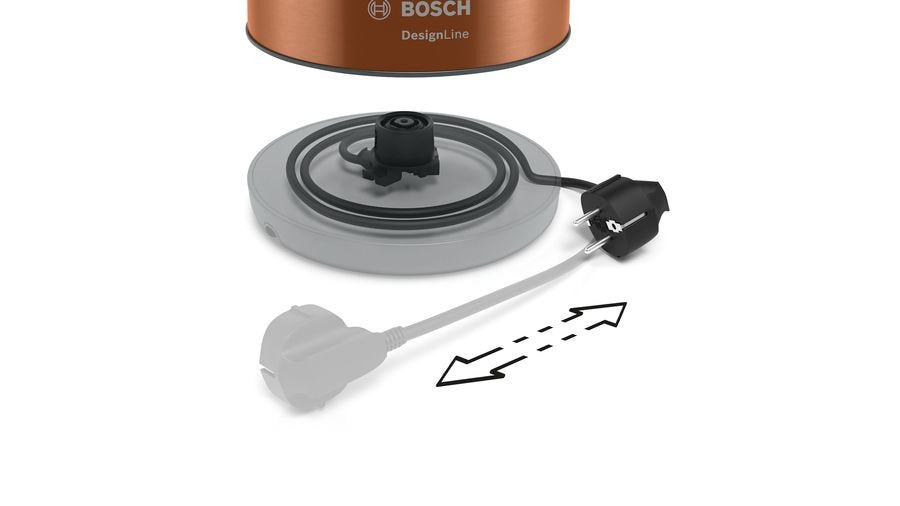 EAN 4242005188284 - Bosch TWK4P439 tetera eléctrica 1,7 L 2400 W Negro, Oro imagen 3