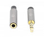 EAN 0766623356039 - Manhattan 356039 cable de audio 2 m 3,5mm Negro, Plata imagen 4