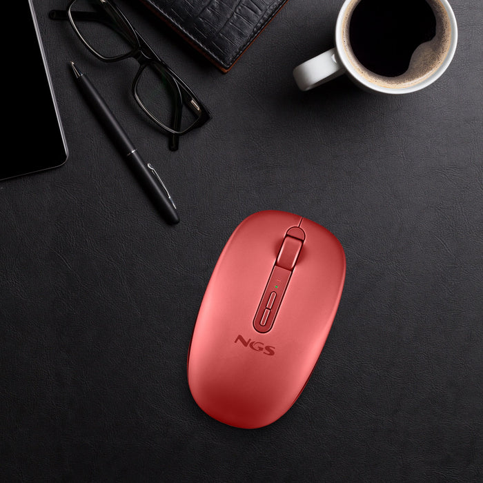 EAN 8435430628555 - NGS FOG DUAL RED ratón Universal Ambidextro RF Wireless + Bluetooth 1600 DPI imagen 5