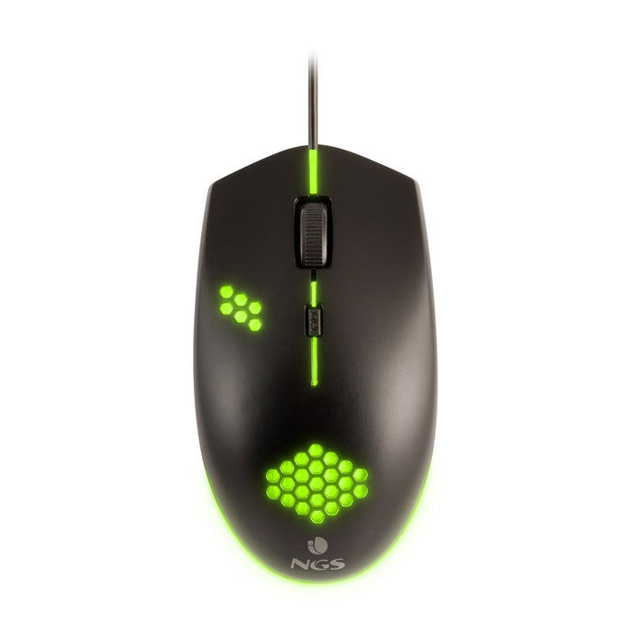 EAN 8435430618211 - NGS GMX-120 ratón Juego Ambidextro USB tipo A Óptico 1200 DPI imagen 2