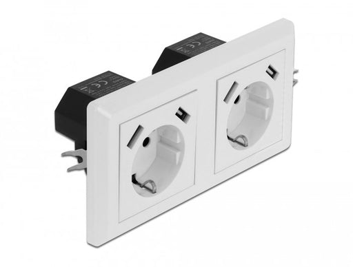 EAN 4043619114757 - DeLOCK 11475 toma de corriente CEE 7/3 + USB Blanco imagen 1