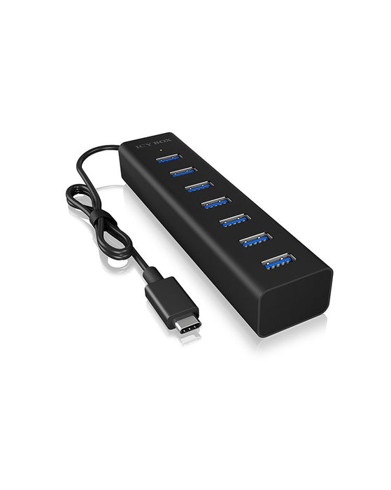 EAN 4250078165897 - ICY BOX IB-HUB1700-C3 USB 3.2 Gen 1 (3.1 Gen 1) Type-C 5000 Mbit/s Negro imagen 8