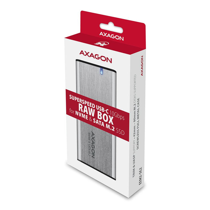 EAN 8595247906328 - Axagon EEM2-SG2 caja para disco duro externo Caja externa para unidad de estado sólido (SSD) Gris M.2 imagen 11