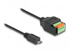 EAN 4043619662517 - DeLOCK 66251 cambiador de género para cable USB 2.0 Type Micro-B 5 pin terminal block Negro, Verde imagen 1