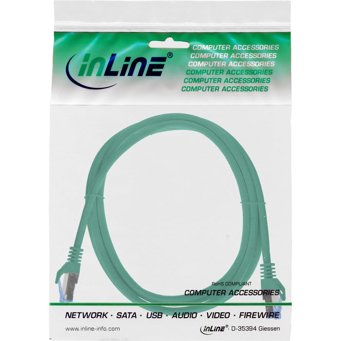 EAN 4043718337002 - InLine 72601G cable de red Verde 1 m Cat6a S/FTP (S-STP) Alrededor imagen 3