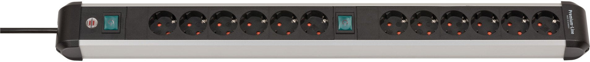 EAN 4007123677429 - Brennenstuhl 1391030200 base múltiple 3 m 12 salidas AC Interior Negro, Plata imagen 2