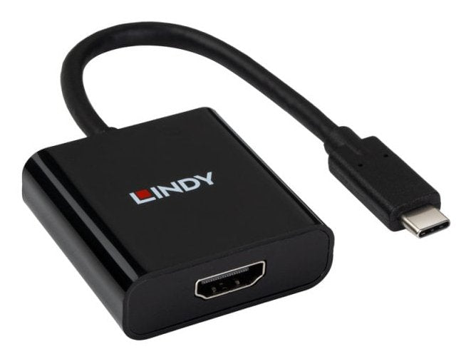 EAN 4002888434386 - Lindy 43438 adaptador de cable de vídeo 0,15 m USB Tipo C HDMI Negro imagen 3