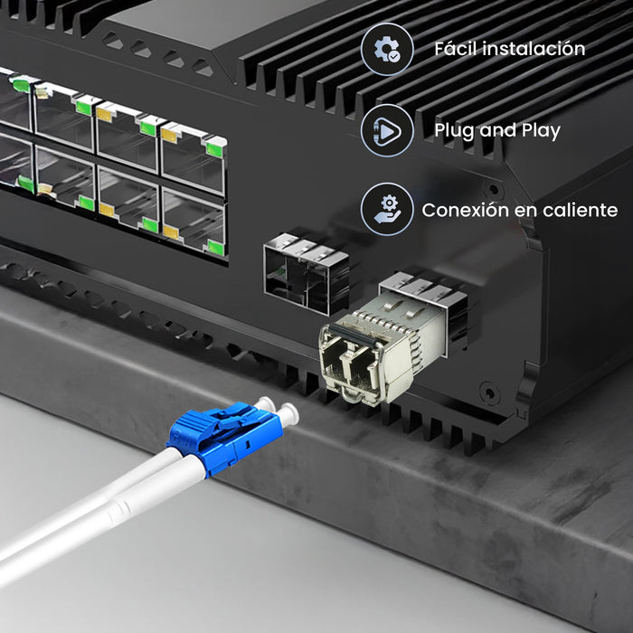 EAN 5906168630491 - Extralink SFP+ 10G 2-pack | Moduł SFP+ | 10Gbps, 850nm, 300m, multi mode (EX.30491) red modulo transcepto imagen 3