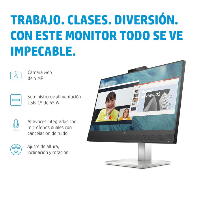 EAN 0195908730736 - HP E24m G4 FHD USB-C Conferencing Monitor pantalla para PC 60,5 cm (23.8") 1920 x 1080 Pixeles Full HD LC imagen 12