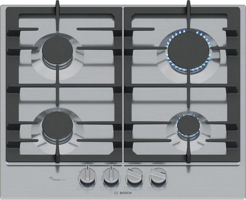 EAN 4242005496006 - Bosch Serie 6 PCP6A5I90 hobs Acero inoxidable Integrado 60 cm Encimera de gas 4 zona(s) imagen 1