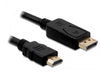 EAN 4043619825868 - DeLOCK Displayport/HDMI, 1m HDMI tipo A (Estándar) Negro imagen 1