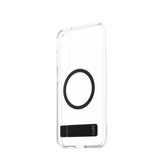 EAN 5715685016486 - PanzerGlass CARE™ by ® Case Transparent w. Black Kickstand & Qi Compatible Samsung Galaxy S25+ funda para imagen 4