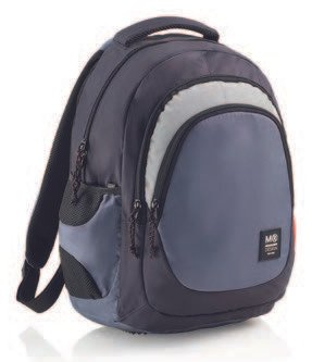 EAN 8422593193372 - Miquelrius TRIPLE BERLIN mochila Mochila escolar Gris, Negro, Azul imagen 1