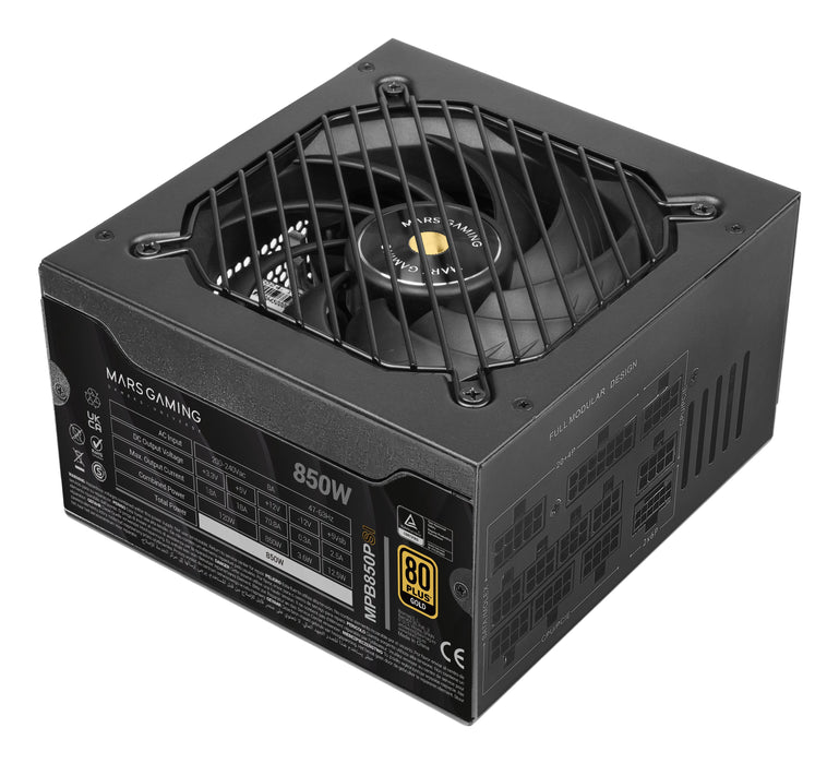 EAN 8435693111474 - Mars Gaming MPB850PSI unidad de fuente de alimentación 850 W 24-pin ATX ATX Negro imagen 1