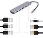 EAN 8716309127080 - Gembird A-CM-COMBO3-03 hub de interfaz USB 3.2 Gen 1 (3.1 Gen 1) Type-C 5000 Mbit/s Gris imagen 4