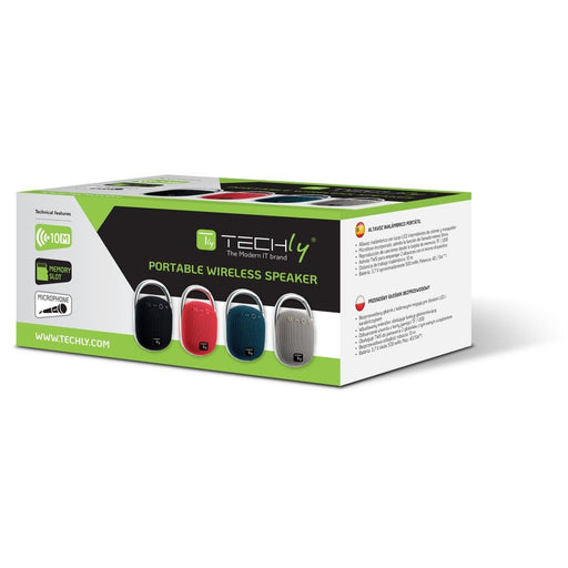 EAN 8059018365719 - Techly ICASBL321BL altavoz portátil o de fiesta Altavoz monofónico portátil Azul 5 W imagen 2