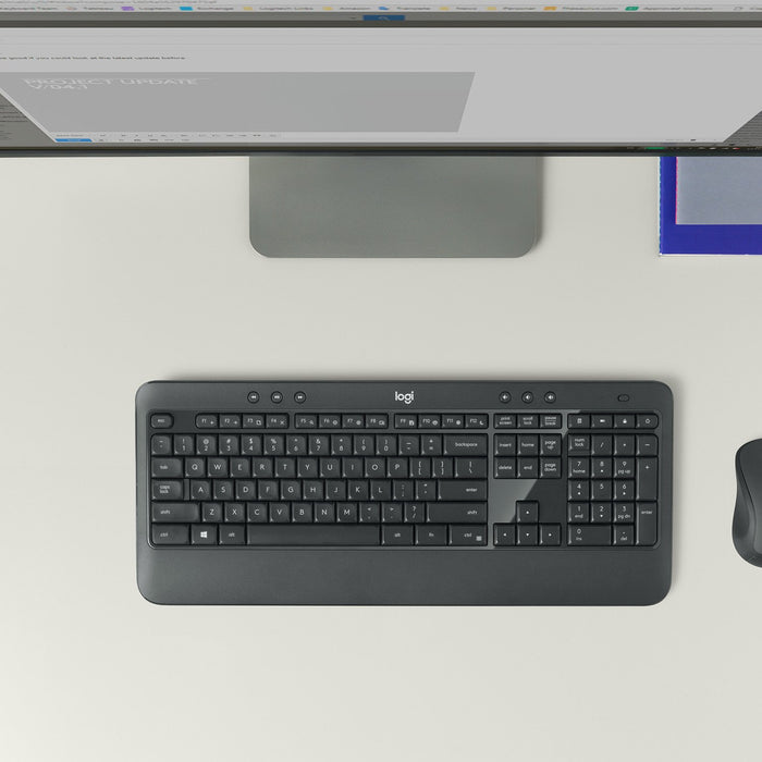 EAN 5099206077409 - Logitech 920-008678 teclado Ratón incluido Universal RF inalámbrico AZERTY Belga Negro imagen 13