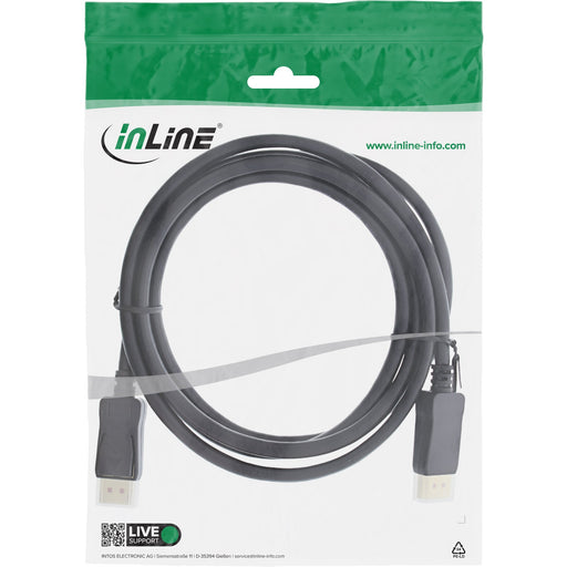 EAN 4043718280162 - InLine 17203P cable DisplayPort 3 m Negro imagen 2