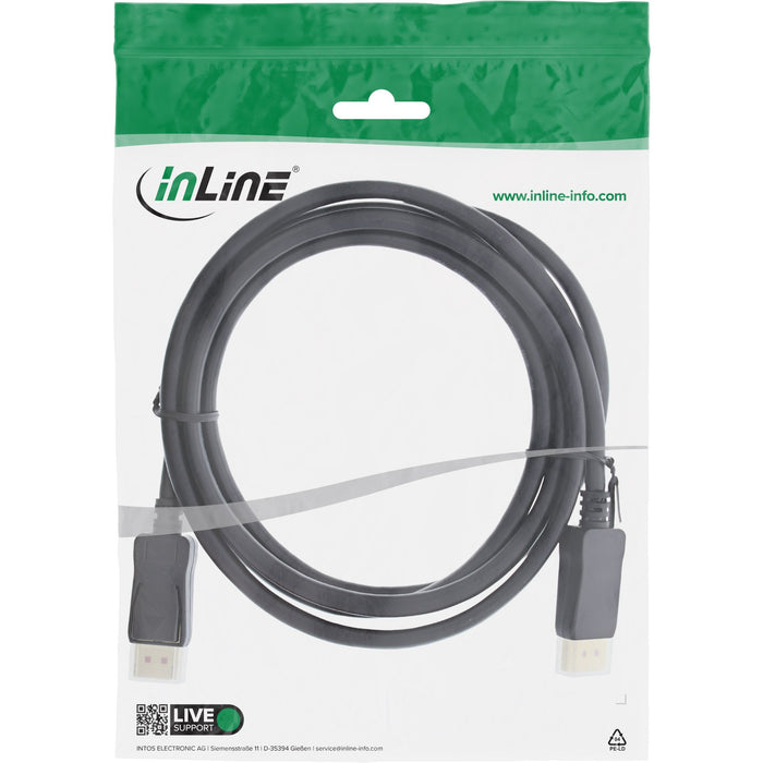 EAN 4043718280162 - InLine 17203P cable DisplayPort 3 m Negro imagen 2