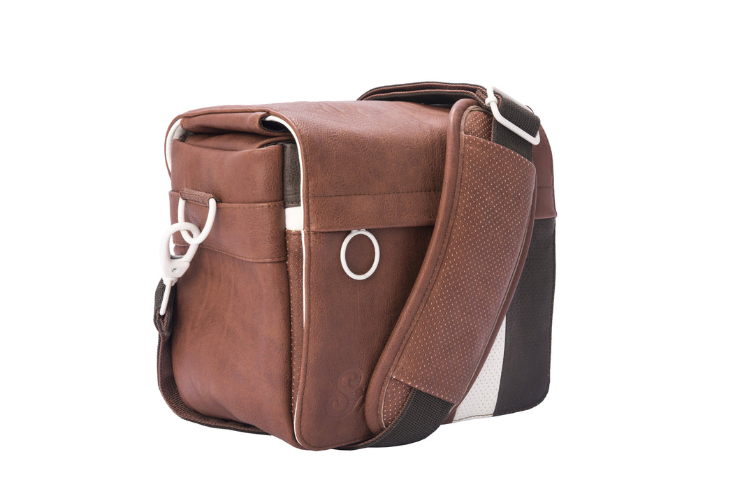 EAN 8420738165352 - Smile 111653540199 estuche para cámara fotográfica Bandolera Marrón, Blanco imagen 3