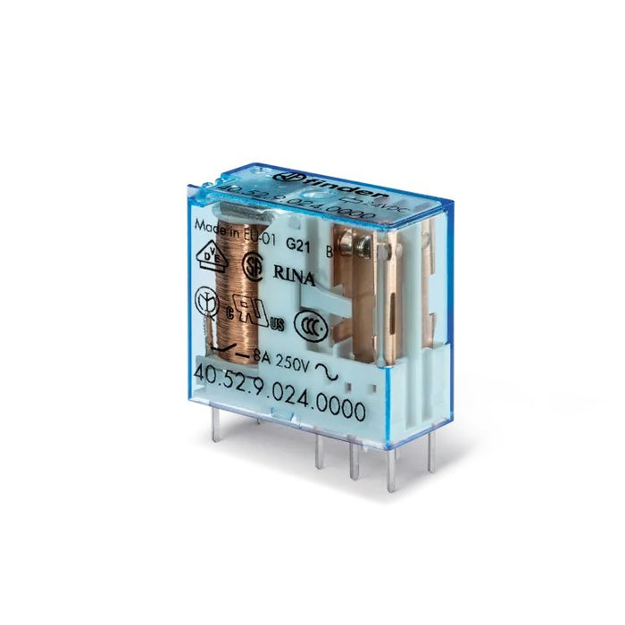 EAN 8012823240282 - Finder Tipo 40.52 Vertical Conexión de presión Azul, Transparente imagen 1