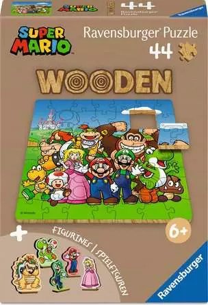 EAN 4005555040866 - Ravensburger Super Mario, Wooden Puzzle rompecabezas 44 pieza(s) Dibujos imagen 1