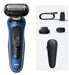 EAN 8700216644907 - Braun 62-B1200s Máquina de afeitar de láminas Recortadora Negro, Azul imagen 1
