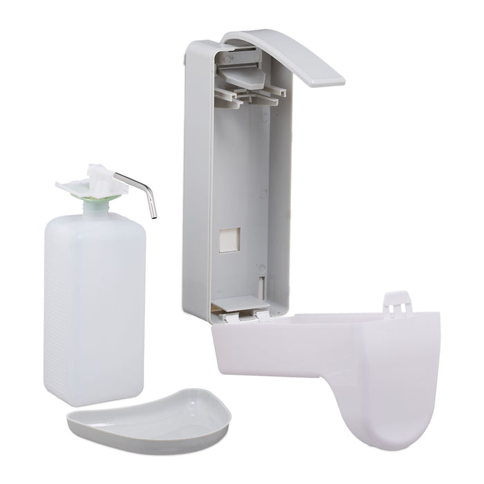 EAN 4052025299309 - Relaxdays 10029930 dispensador de jabón 1 L Plata, Blanco imagen 5