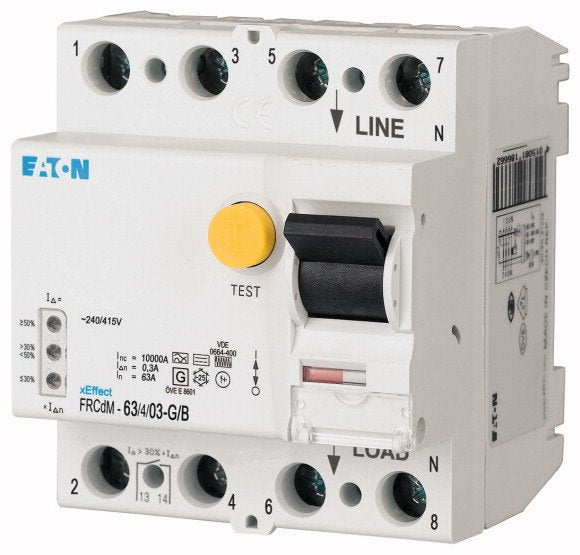 EAN 4015081644650 - Eaton FRCDM-63/4/03-G/B corta circuito Interruptor diferencial imagen 1