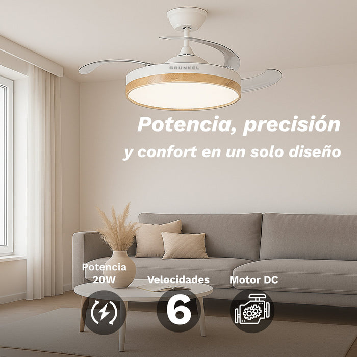 EAN 8426156019000 - Grunkel SKYWIND-42WO Blanco, Madera imagen 6