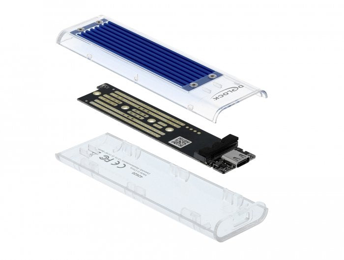 EAN 4043619426201 - DeLOCK 42620 caja para disco duro externo Caja externa para unidad de estado sólido (SSD) Azul imagen 2