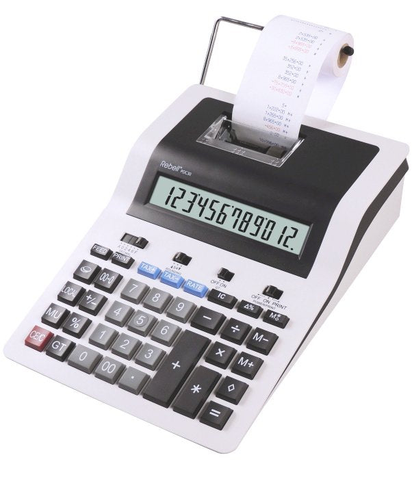 EAN 8595179508492 - Rebell PDC 30 calculadora Escritorio Calculadora de impresión Gris imagen 1