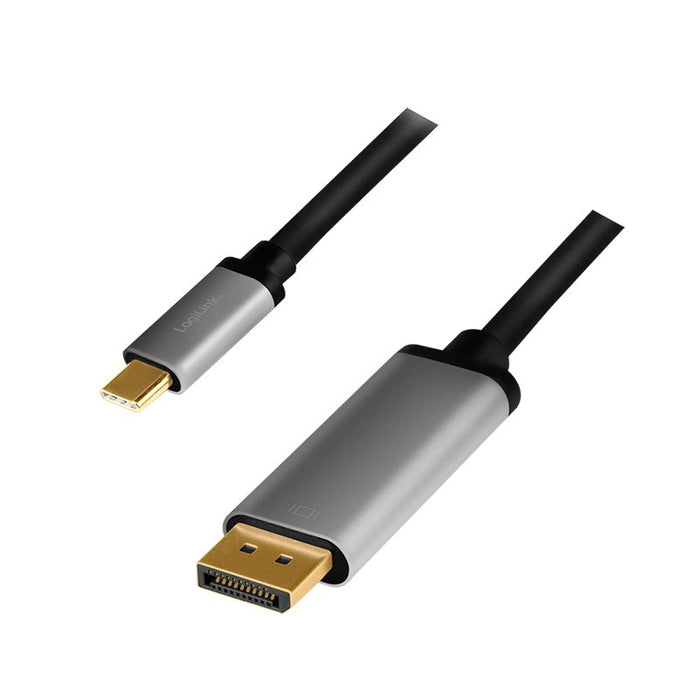 EAN 4052792062205 - LogiLink CUA0100 cambiador de género para cable DisplayPort USB 3.2 Gen1 Type-C Negro, Gris imagen 1