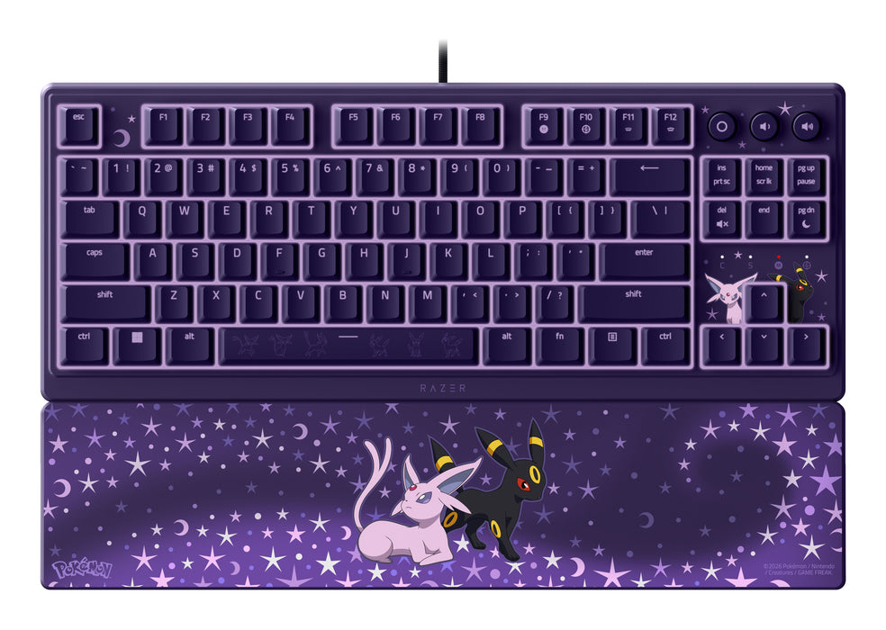 EAN 8887910074329 - Razer Ornata V3 Tenkeyless – Espeon & Umbreon Edition teclado Juego USB Púrpura imagen 1