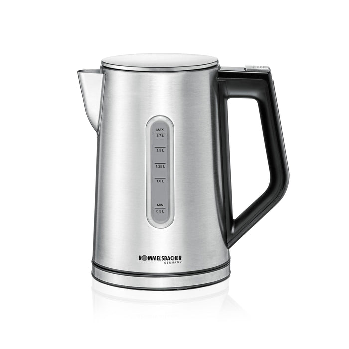 EAN 4001797881007 - Rommelsbacher Wasserkocher WK 3000 tetera eléctrica 1,7 L 3000 W Negro, Acero inoxidable imagen 1